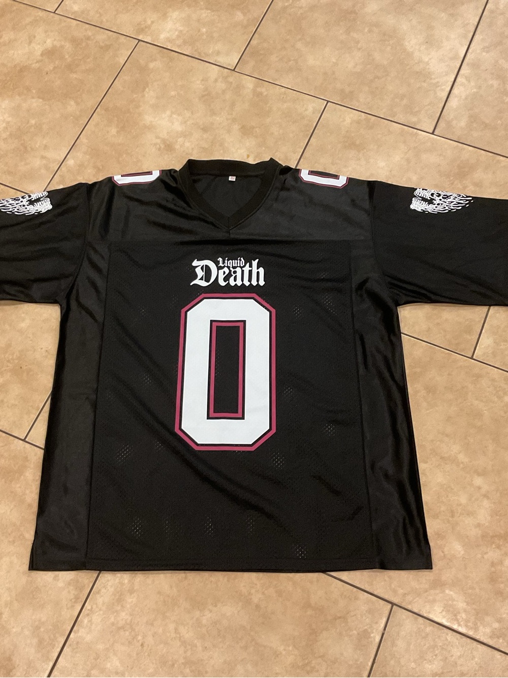 Men's Black Liquid Death Jersey NWOT